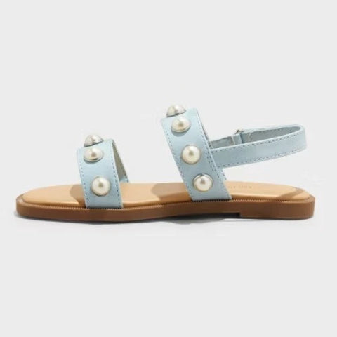 Cat & Jack Baby Girl's Light Blue Selene Pearl Sandals|Cat & Jack In Lebanon