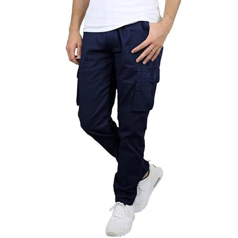 Blu Rock Men's Navy Flex Stretch Cargo Pants|Blu Rock In Lebanon
