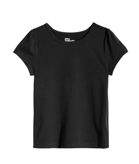 Epic Threads Girl's Black T-Shirt ABFK414 shr