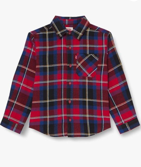 Levis Boy's Red  Long Sleeves Shirt ABFK239 an70 shr