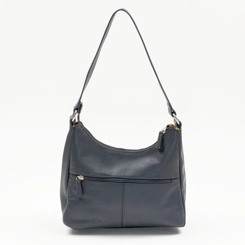 Giani Bernini Women's Navy Nappa Leather Hobo Shoulder Bag | Giani Bernini In Lebanon