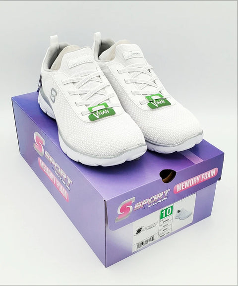 Skechers S Sport Women's White Memory Foam Yselle Sneakers | Skechers In Lebanon