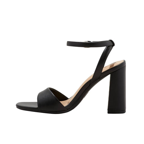 A New Day Women's Black Haley Ankle Strap Single Band Flare Heeled Sandal | A New Day In Lebanon