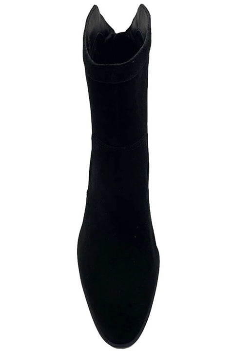 Vince Camuto Women's Black Water-Repellent Suede Mid-Shaft Boots | Vince Camuto In Lebanon
