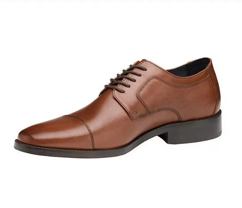 Johnston & Murphy Men's Brown Novick Cap Toe Wide Leather Casual Shoes | Johnston & Murphy In Lebanon