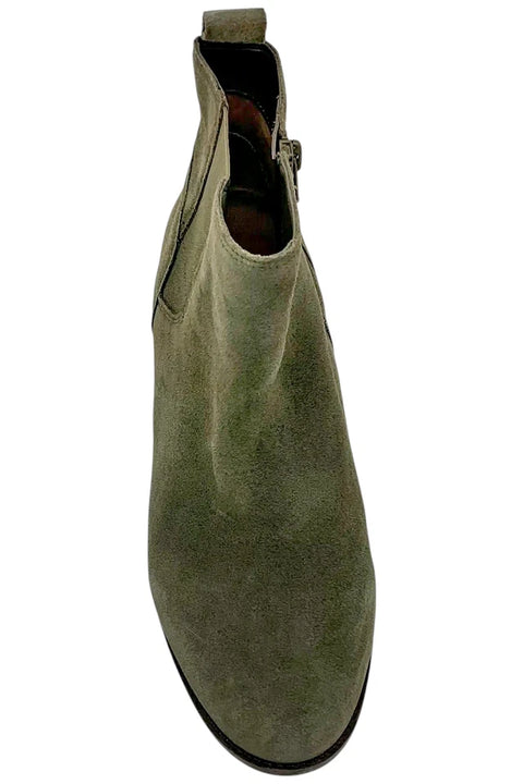 Vionic Women's Olive Green Water-Repellent Suede Ankle Boots | Vionic In Lebanon