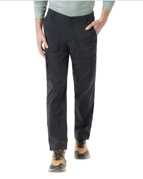 Bass Outdoor Men's Black Regular-Fit Stretch Performance Cargo Pants | Bass Outdoor In Lebanon