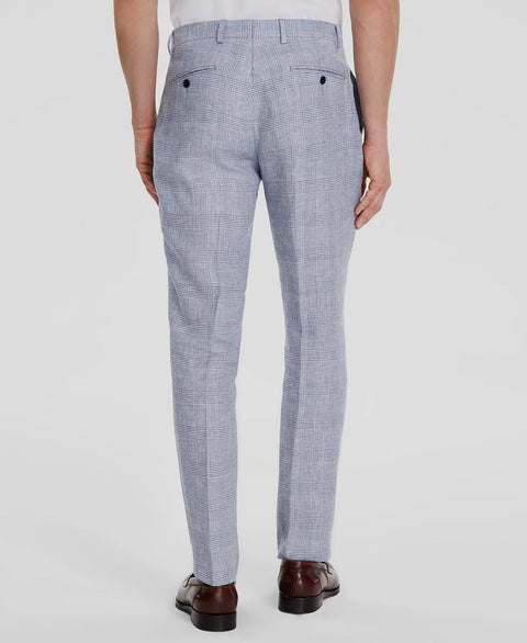 Tommy Hilfiger Men's Grey Plaid Modern-Fit Linen Suit Separate Pants | Tommy Hilfiger In Lebanon