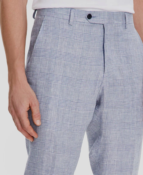 Tommy Hilfiger Men's Grey Plaid Modern-Fit Linen Suit Separate Pants | Tommy Hilfiger In Lebanon