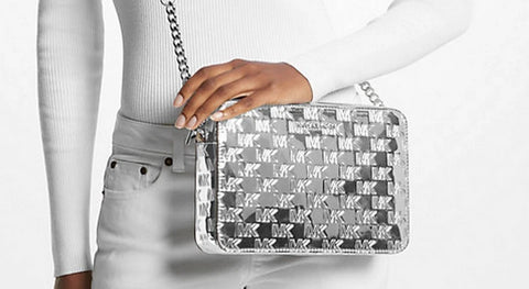 Michael Kors Women's Silver Large East West Crossbody | Michael Kors In Lebanon