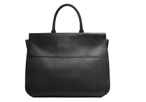 Donna Karan New York Women's Black Oceanside Top Handle Leather Handbag  | Donna Karan In Lebanon