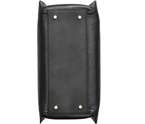 Donna Karan New York Women's Black Oceanside Top Handle Leather Handbag  | Donna Karan In Lebanon