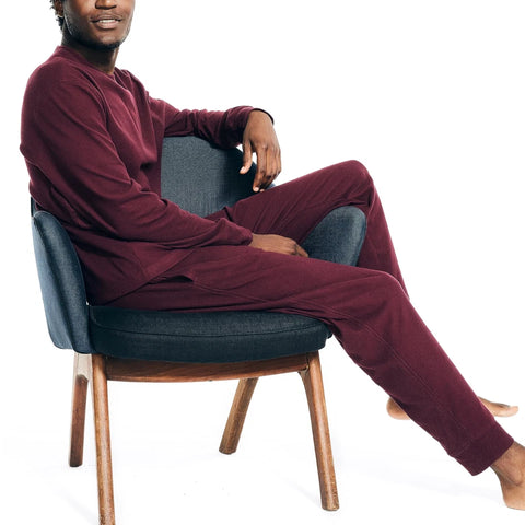 Nautica Men's Burgundy Waffle Pant | Nautica In Lebanon
