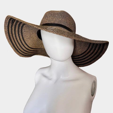 I.N.C. International Concepts Women's Brown Striped Floppy Sun Hat | I.N.C. International Concepts In Lebanon