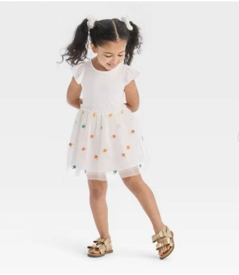 Cat & Jack Girl's White Tank tulle Dress | Cat & Jack In Lebanon