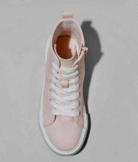 Cat & Jack Girl's Pink Cora Zipper Lace-Up Sneakers | Cat & Jack In Lebanon