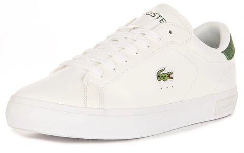 Lacoste Men's White Leather Powercourt 224 1 SMA Sneaker | Lacoste In Lebanon