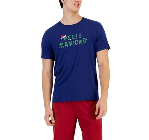 Club Room Men's Navy & Red Christmas Pajama Short Set | Club Room In Lebanon