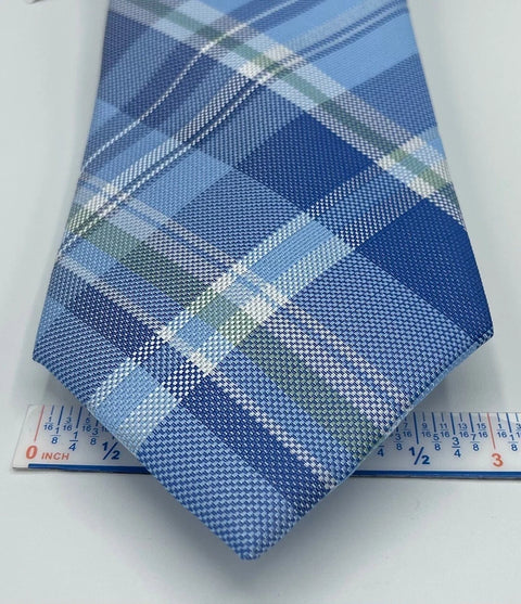 Club Room Men's Light Blue Regular Tie Warren Plaid | Club Room In Lebanon