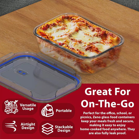 DR Home Division Glass Food Storage With Plastic Lid 1.04L | DR Home Division In Lebanon