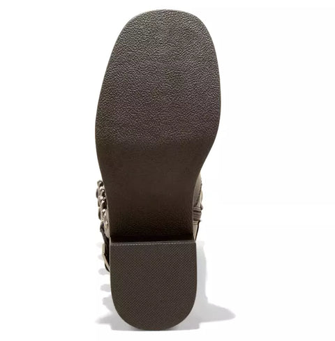 Wild Fable Women's Black Faux Leather Rebel Tall Moto Buckle Boots |Wild Fable In Lebanon