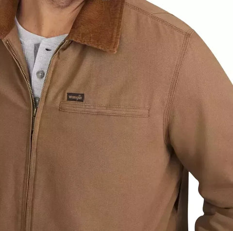 Wrangler Men's Brown Canvas Work Jacket  |Wrangler Lebanon