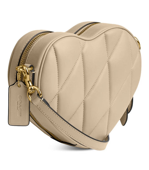 Coach Women's Beige Leather Heart Cross body | Coach In Lebanon