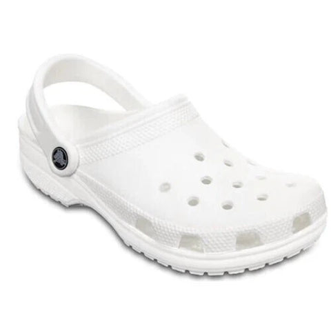 White clog sandal on a white background