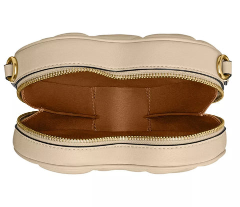 Coach Women's Beige Leather Heart Cross body | Coach In Lebanon