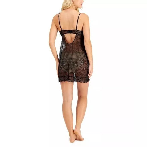 INC International Concepts Women's Black Nightgown ABU133,