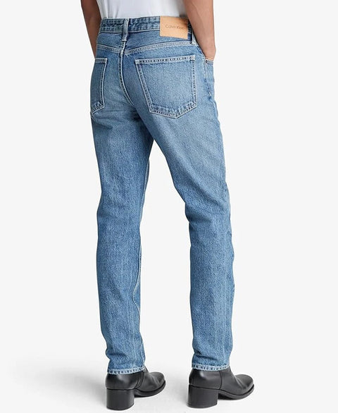 Calvin Klein Men's Light Blue Slim-Fit Stretch Jeans  | Calvin Klein In Lebanon