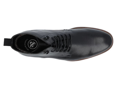 Thomas & Vine Men's Black Burbank Genuine Leather Ankle Boots | Thomas & Vine In Lebanon