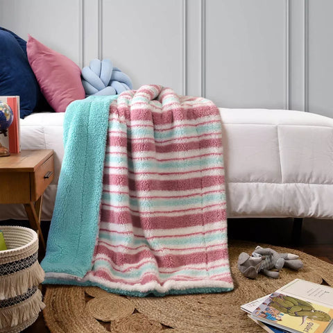 Life Comfort Kids Ultimate Sherpa Fleece Throw Blanket 101cm x 127cm | Life Comfort In Lebanon