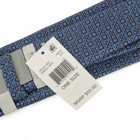 Perry Ellis Portfolio Men's Navy Blue Necktie Randall Neat Square | Perry Ellis Portfolio In Lebanon