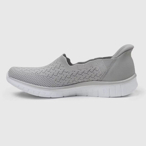 S Sport By Skechers Women's Light Grey Virtuosa Lace Less Step Sneakers | S Sport By Skechers  In Lebanon