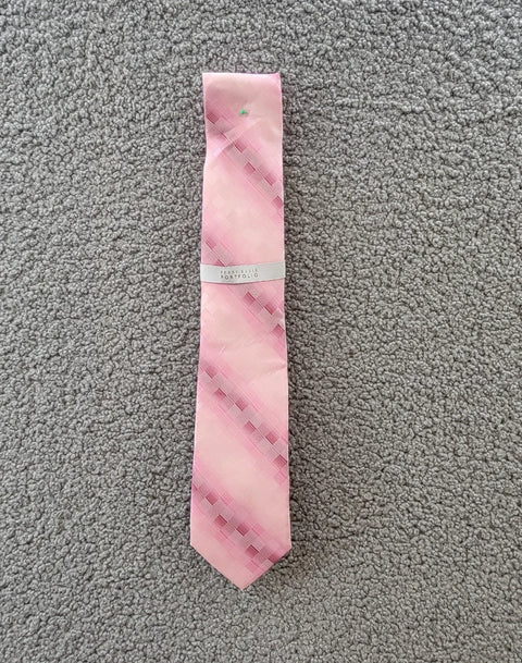 Perry Ellis Men's Pink Shaded Square Tie Classic Design | Perry Ellis  In Lebanon