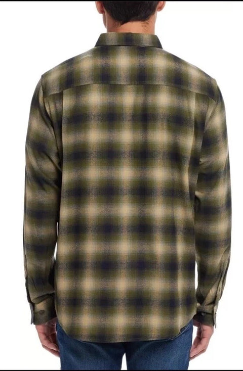 Weatherproof Vintage Men’s Khaki Flannel Shirt  | Weatherproof Vintage In Lebanon