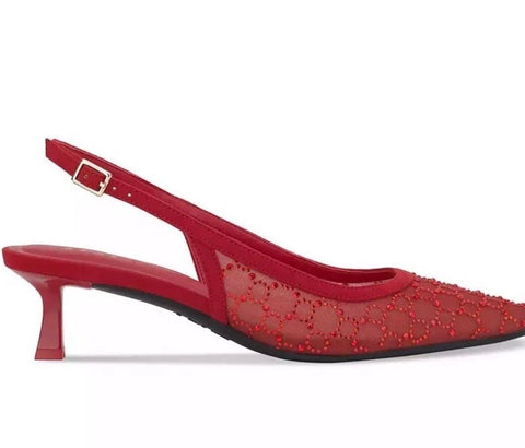 I.N.C. International Concepts Women's Red Gemini Mid Heel Slingback Pumps Sandals | I.N.C. International Concepts In Lebanon