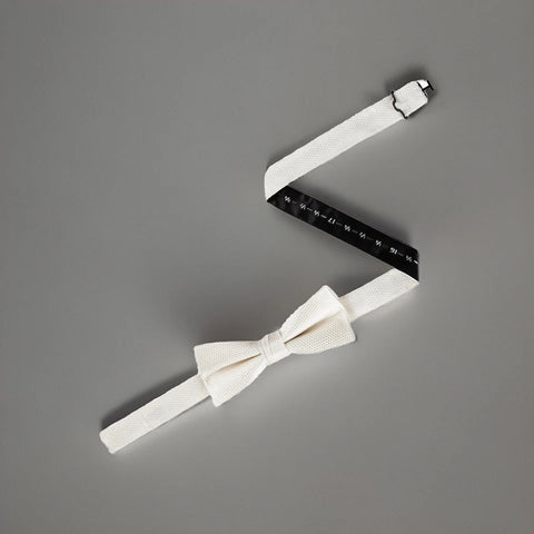 Calvin Klein Men's White Textured Solid Bow Tie  | Calvin Klein In Lebanon