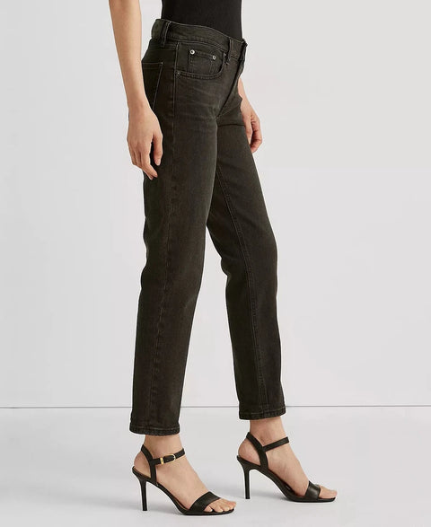 Lauren Ralph Lauren Women's Black Washed Relaxed Tapered in Empire Jeans| Lauren Ralph Lauren In Lebanon