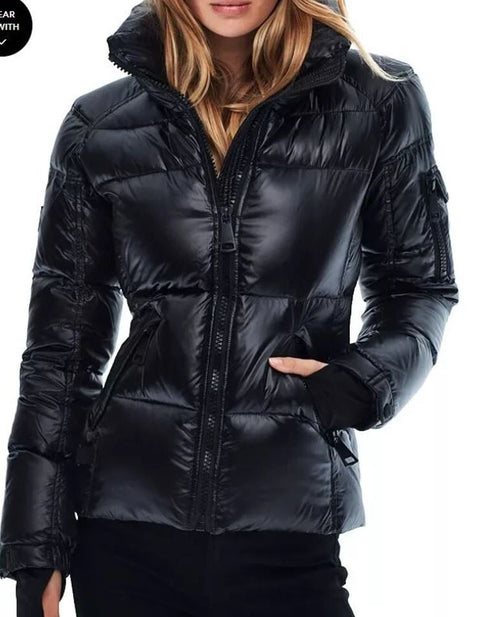 Sam New York Women's Black  Freestyle Down Nylon Puffer Jacket | Sam In Lebanon
