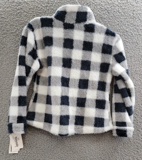 Speechless Girl's Black & White Long Sleeve Fur Jacket| Speechless In Lebanon