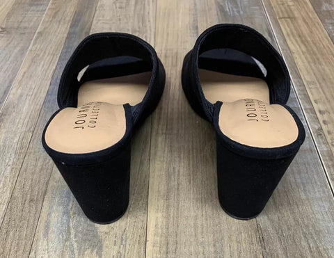 Journee Collection Women's Black Allea Heeled Slipper |Journee Collection In Lebanon