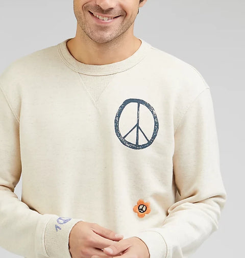 Lee Men's Greige 101 Linen Blend Sweater | Lee In Lebanon