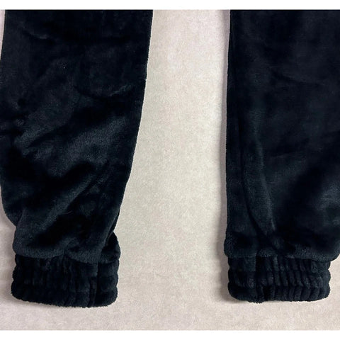 Colette Lilly Black Soft Plush Sweatpants Joggers with Sequin Heart | Colette Lilly in Lebanon