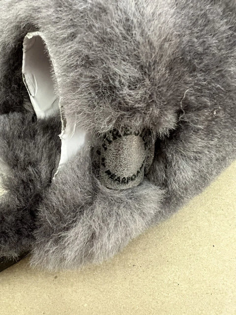 Fireside By Dearfoams Women's Dark Grey Slides Shearling Slipper| Dearfoams In Lebanon