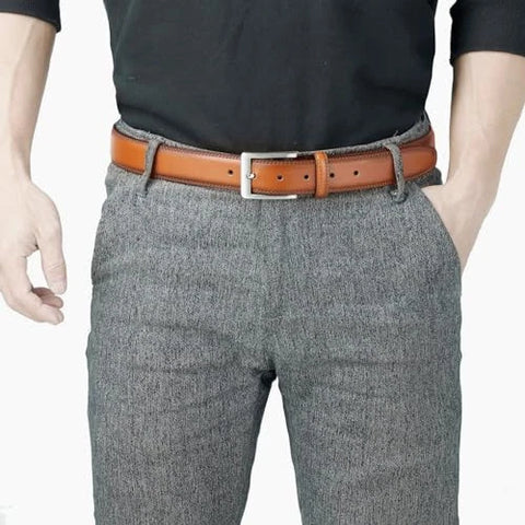 Club Room Men's Brown Genuine Leather Dress Belts | Club Room In Lebanon