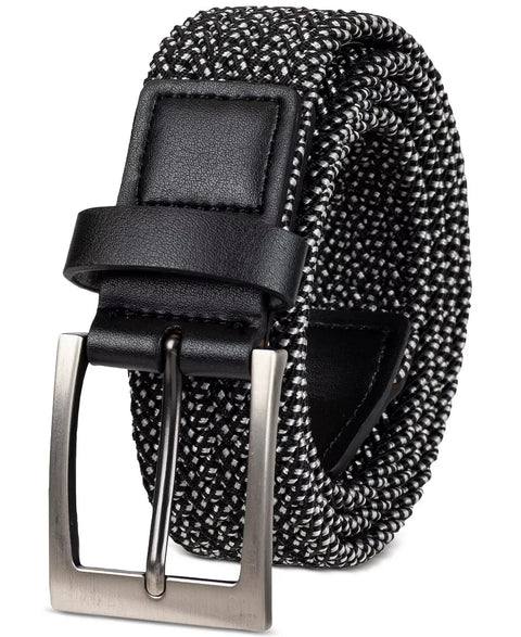 Alfani Men's Black Stretch Braided Cord Belt | Alfani In Lebanon