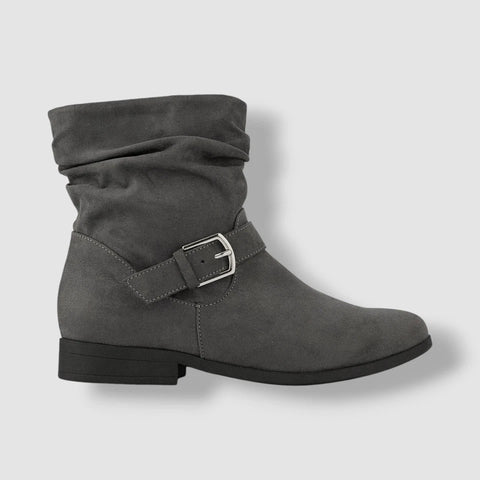 Karen Scott Women's Gray Slouch Buckled Clarett Boot | Karen Scott In Lebanon