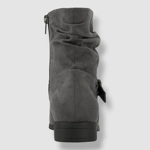Karen Scott Women's Gray Slouch Buckled Clarett Boot | Karen Scott In Lebanon